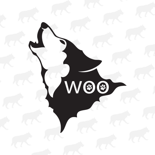 Woo - Husky Howl - Decal