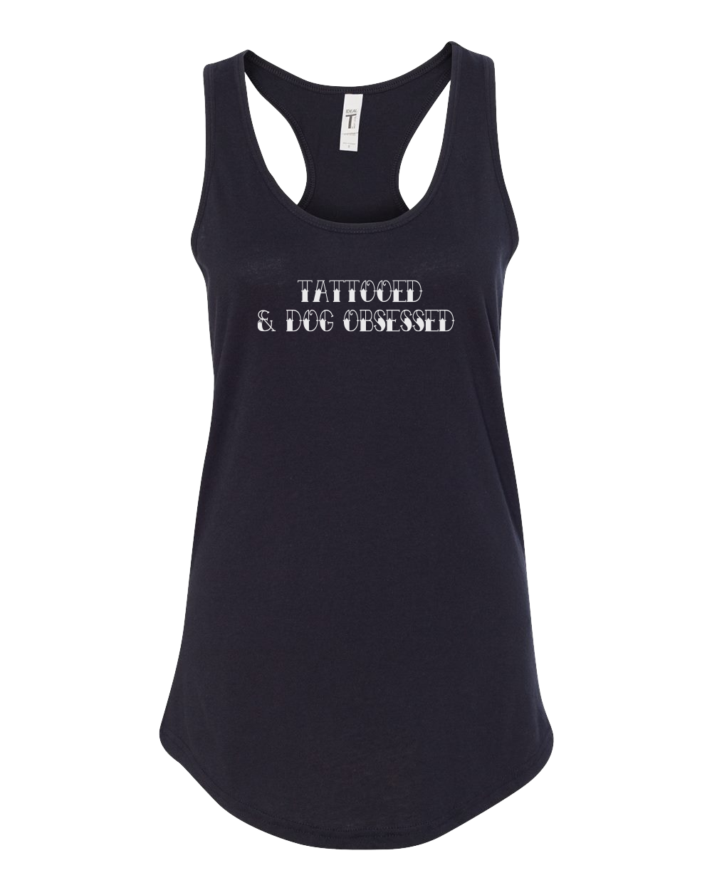 Tattooed & Dog Obsessed Racerback Tank Top
