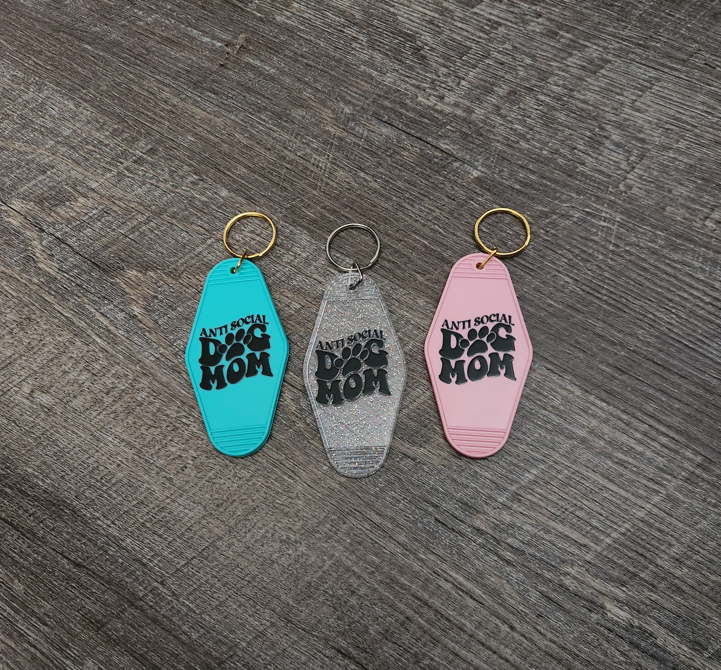 Anti Social Dog Mom - Keychain