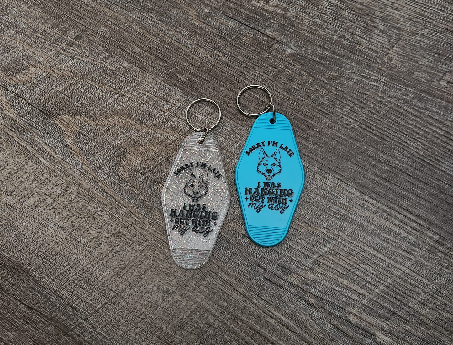 Sorry I'm Late (Husky) - Keychain