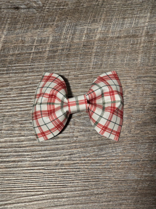 Red Christmas Plaid - Bow Tie