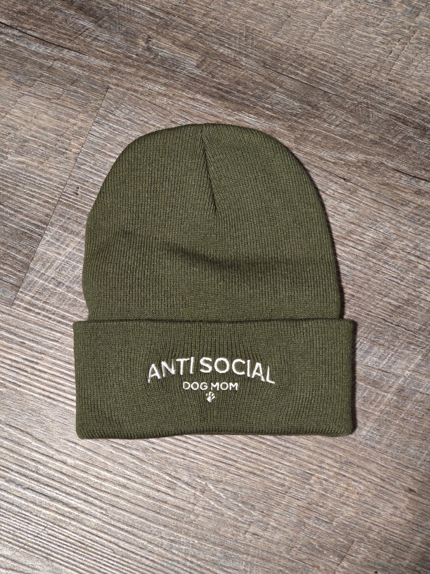 Anti Social Dog Mom Beanie