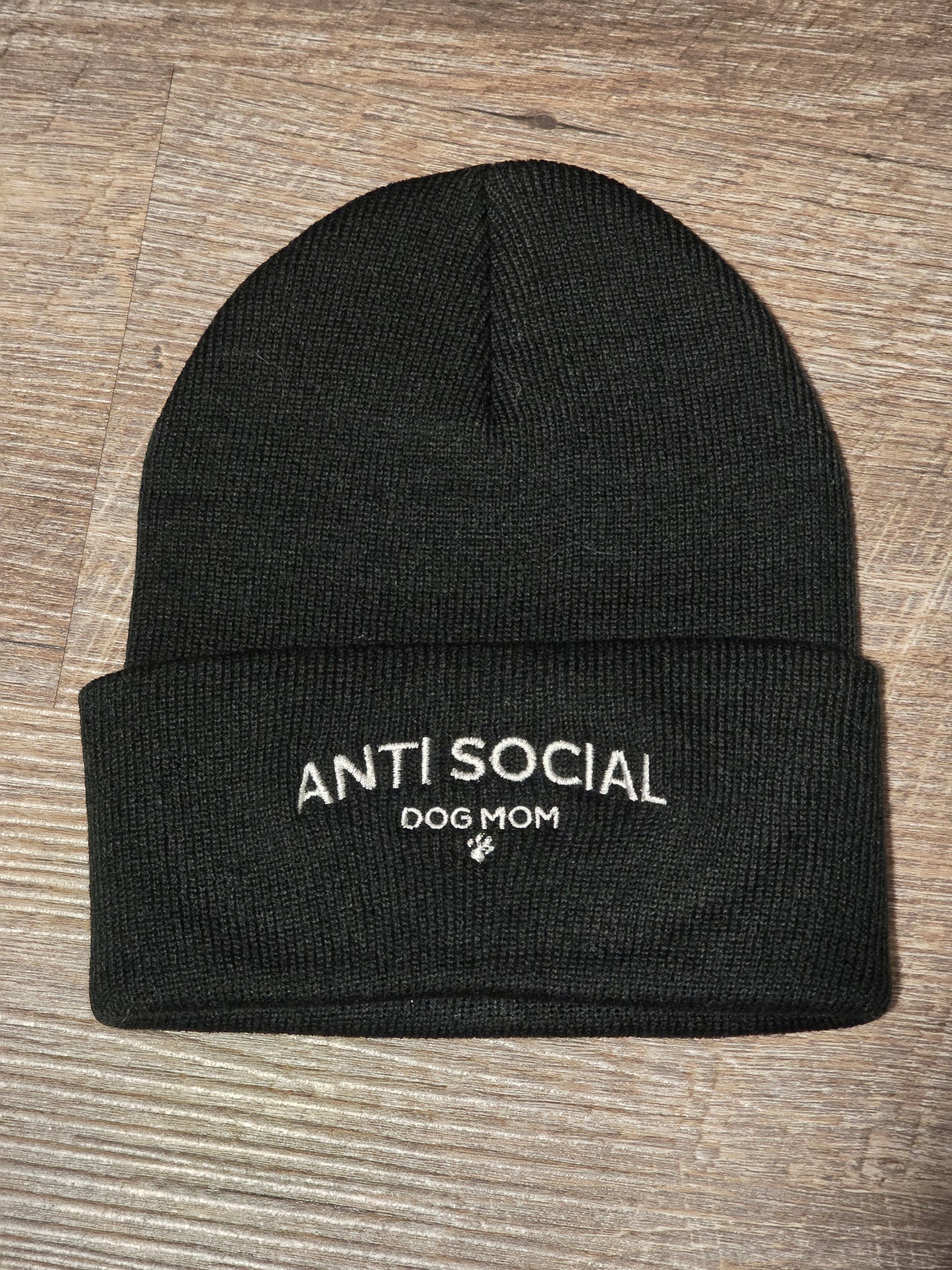 Anti Social Dog Mom Beanie