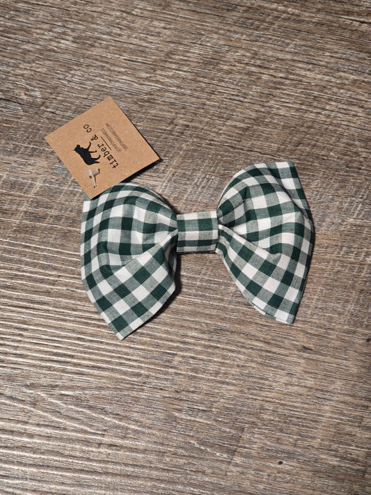 Green Gingham - Bow Tie
