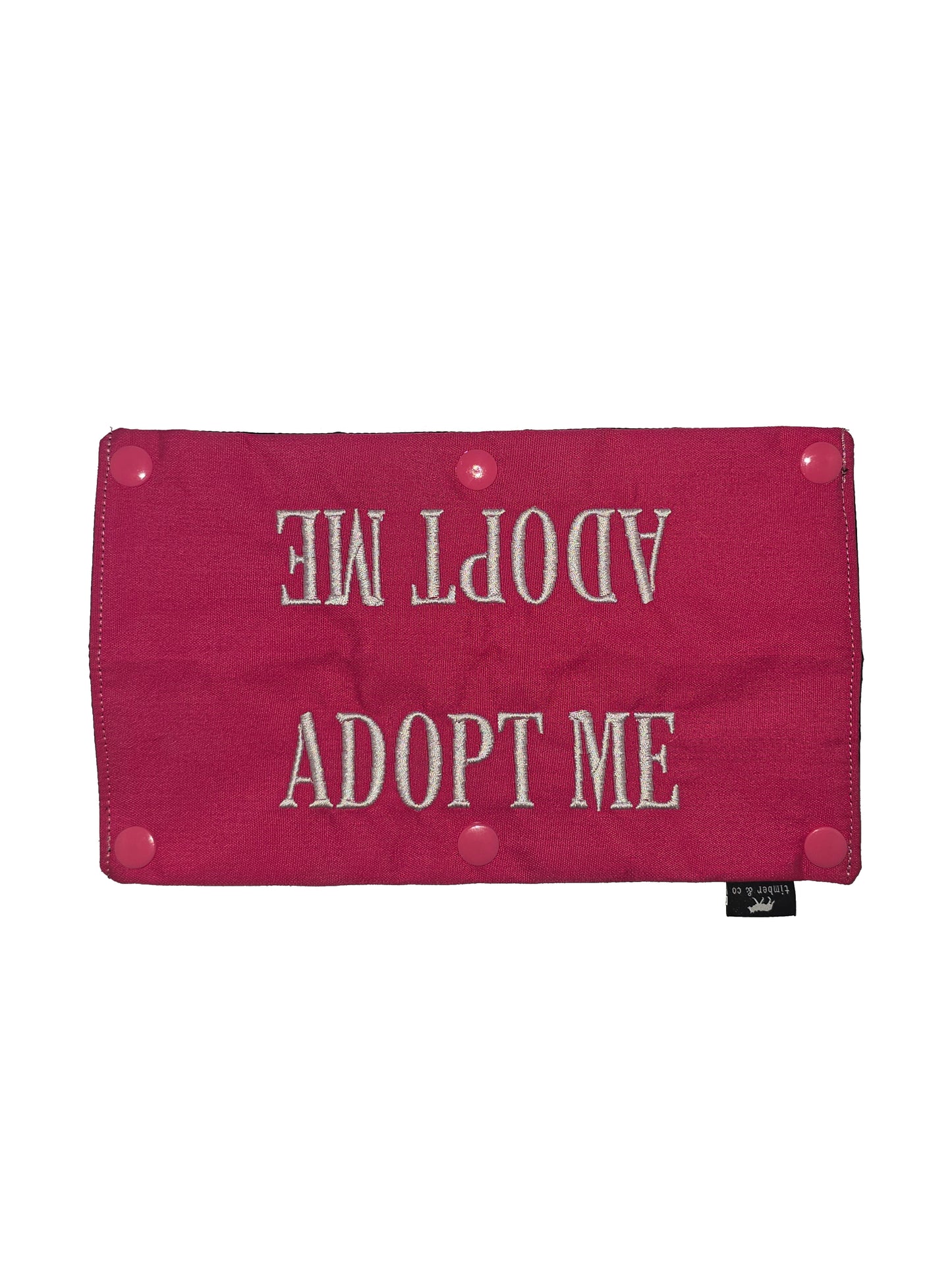 Adopt Me Embroidered Dog Leash Wrap