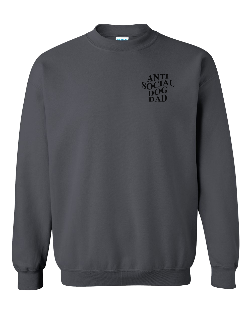 Anti Social Dog Dad - Embroidered Crew