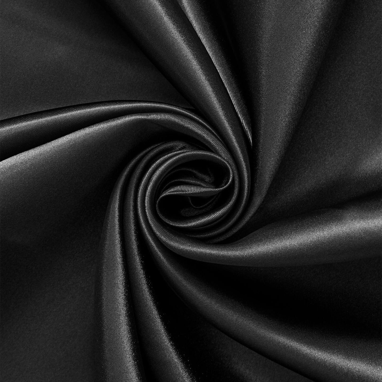 Black Satin Scrunchie