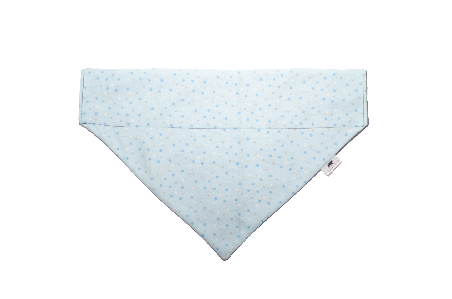 Blue Polka - Over the Collar Doggie Bandana