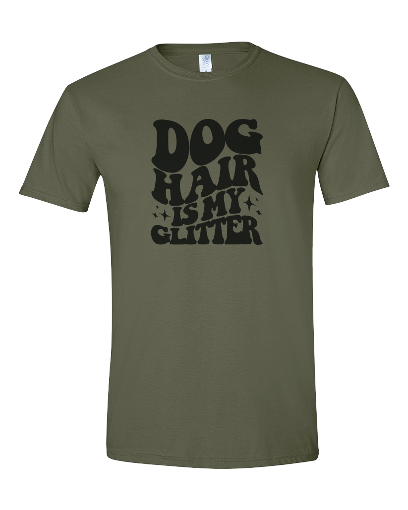 Dog Hair is my Glitter - Short Sleeve Tshirt
