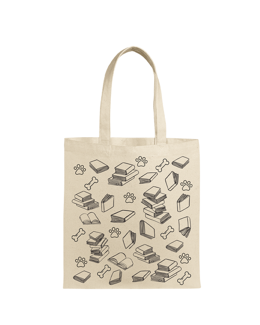Books & Dogs - Tote Bag