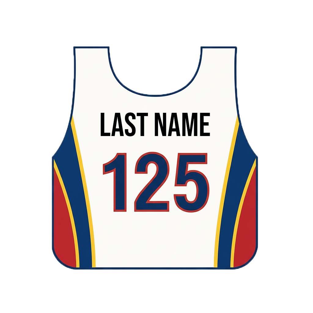 Name added to Race Bib