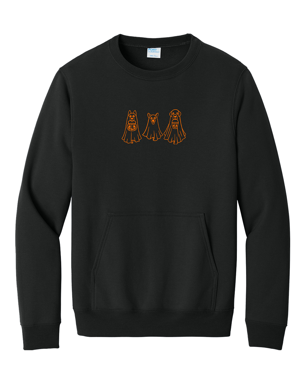 Ghost Dogs - Embroidered Pocket Crew