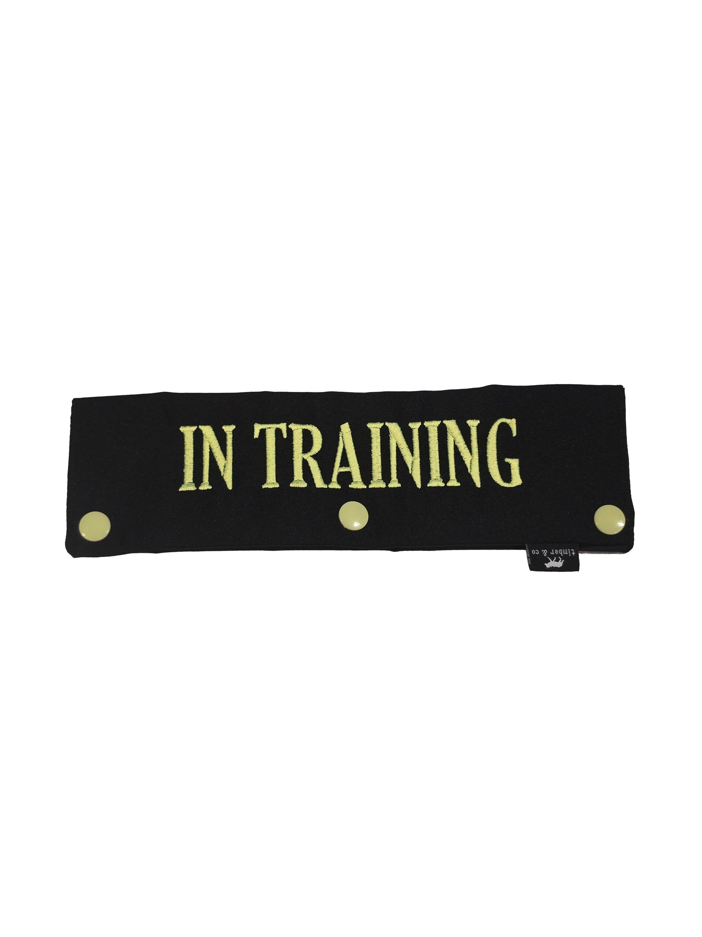 In Training Embroidered Dog Leash Wrap