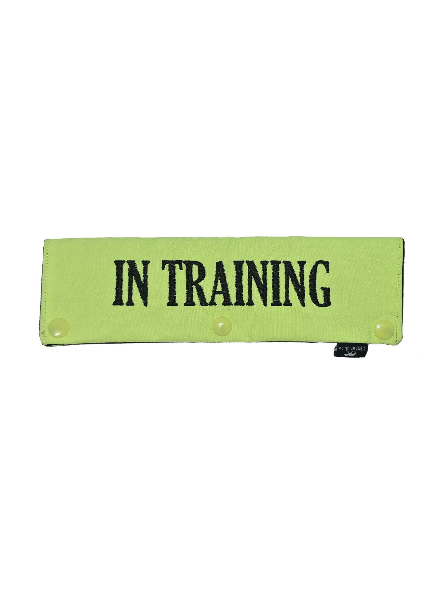 In Training Embroidered Dog Leash Wrap