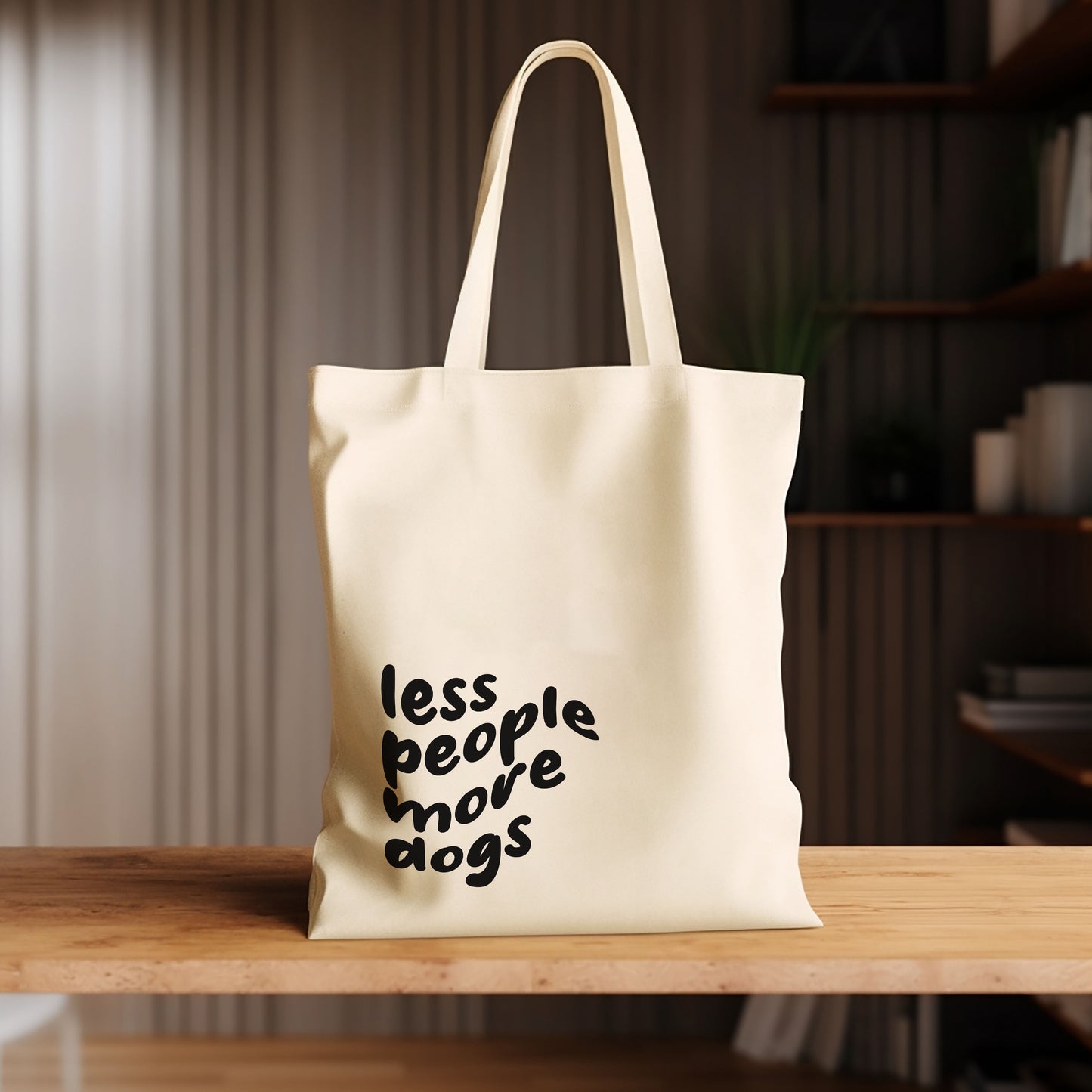 Less People, More Dogs - Tote Bag