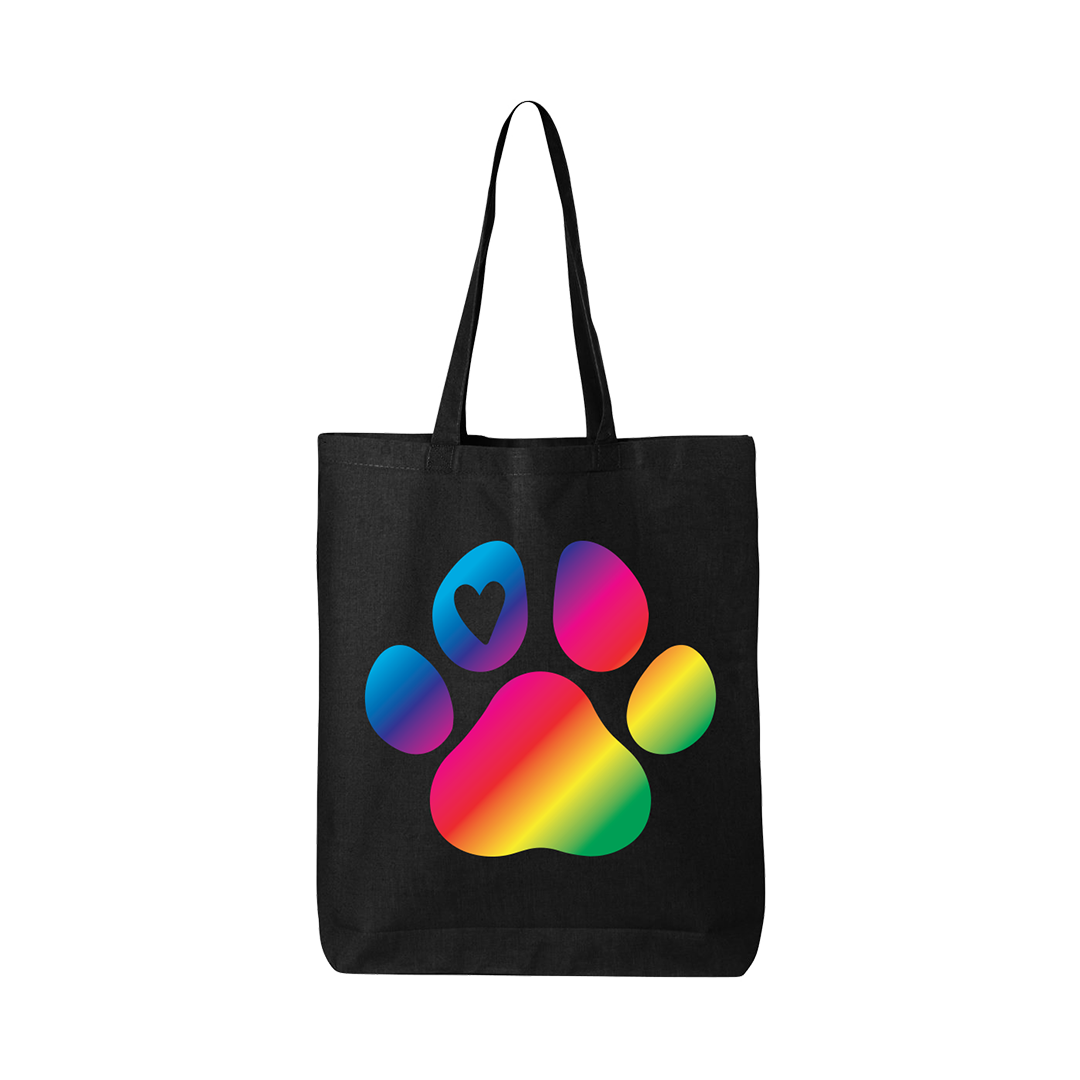 Pride Paw Print - Tote Bag