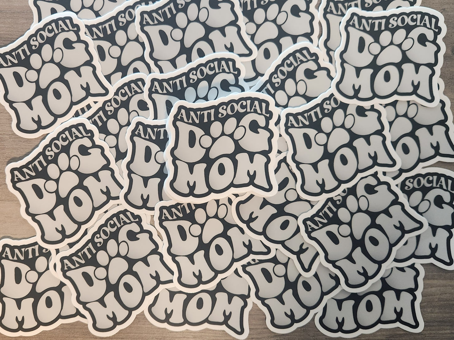 Anti Social Dog Mom Sticker Dog Mom Dog Lover Sticker