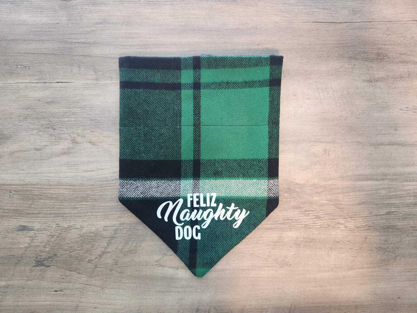 Feliz Naughty Dog - Christmas Over the Collar Doggie Bandana