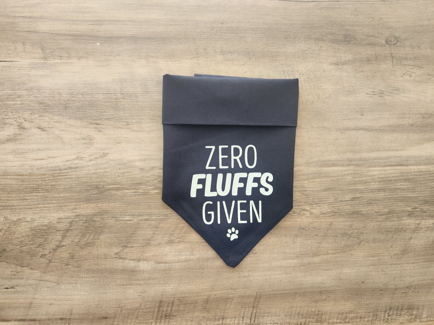 Zero Fluffs Given - Over the Collar Doggie Bandana