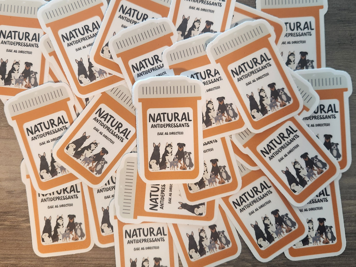 Dog Natural Antidepressants Sticker