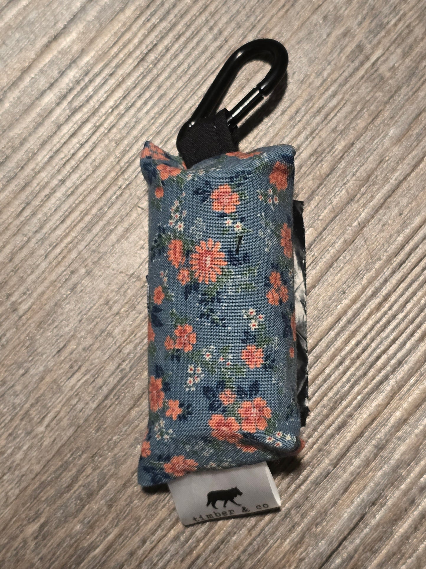 Vintage Floral Poop Bag Holder