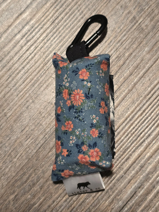Vintage Floral Poop Bag Holder