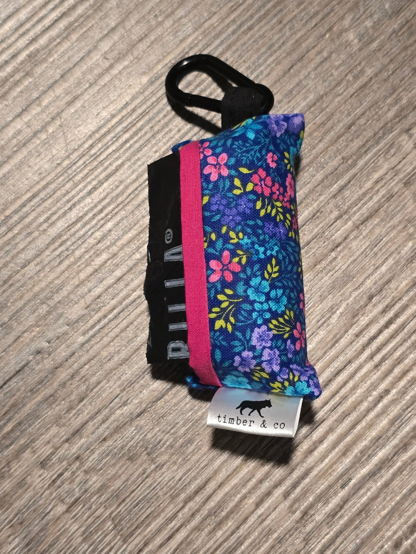 Bright Floral Poop Bag Holder