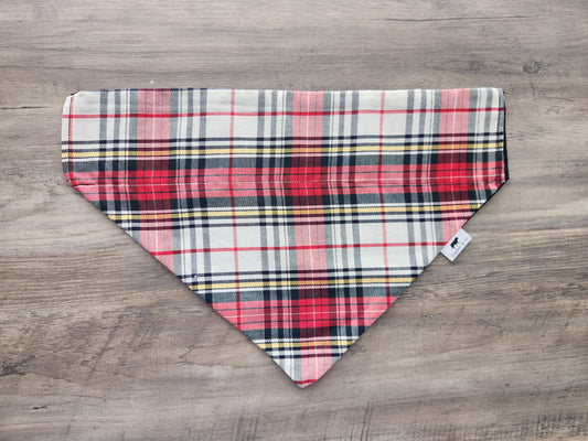 Holiday Plaid - Christmas Over the Collar Doggie Bandana