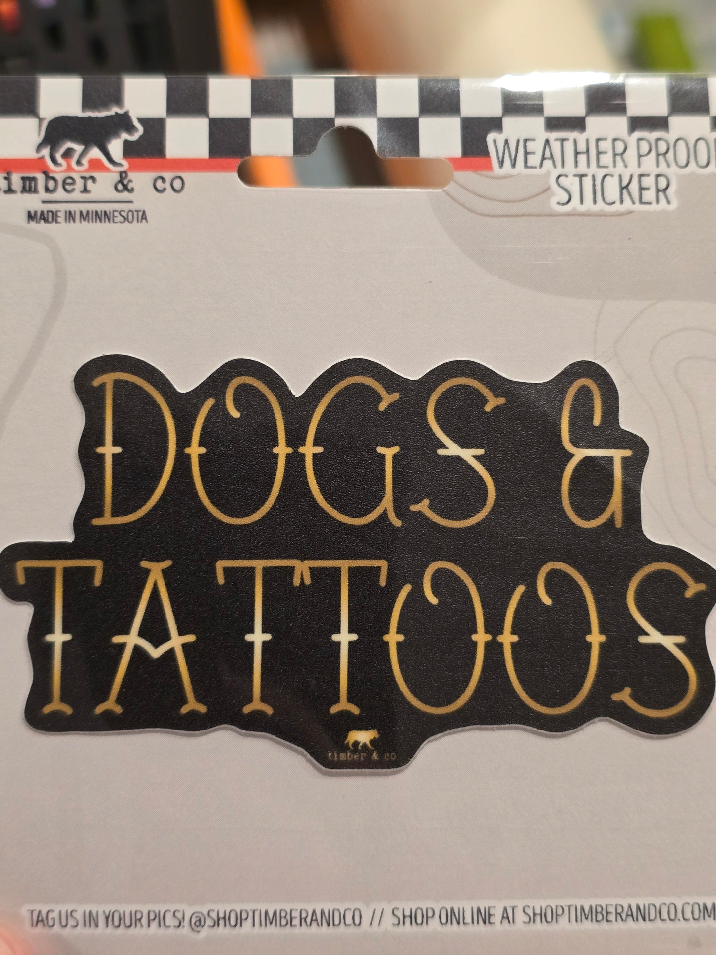 Dogs & Tattoos Sticker