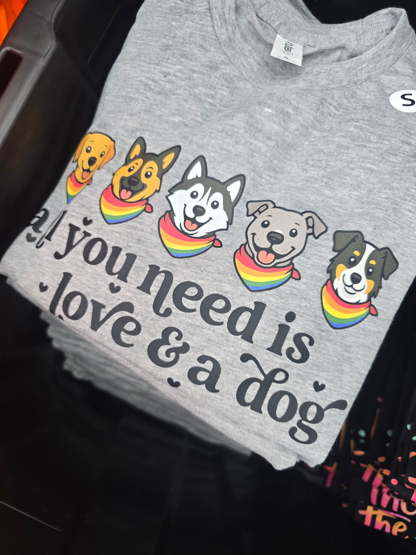 All You Need is Love and a Dog - Short Sleeve Tshirt