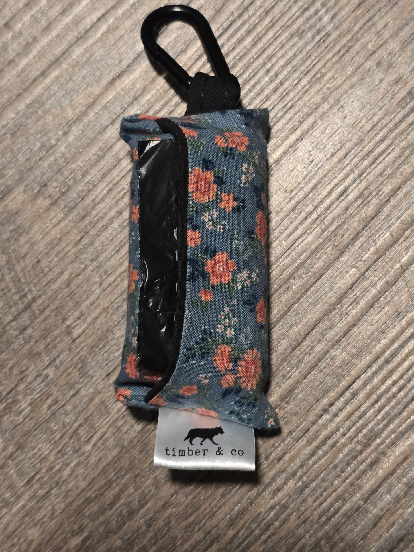 Vintage Floral Poop Bag Holder