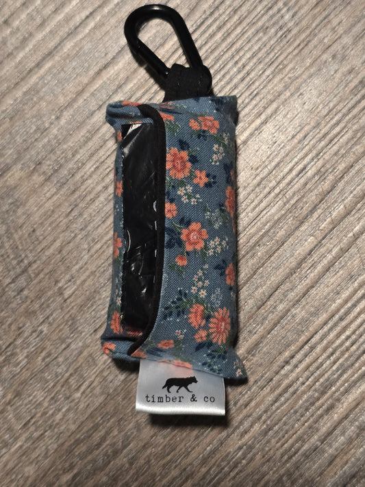 Vintage Floral Poop Bag Holder