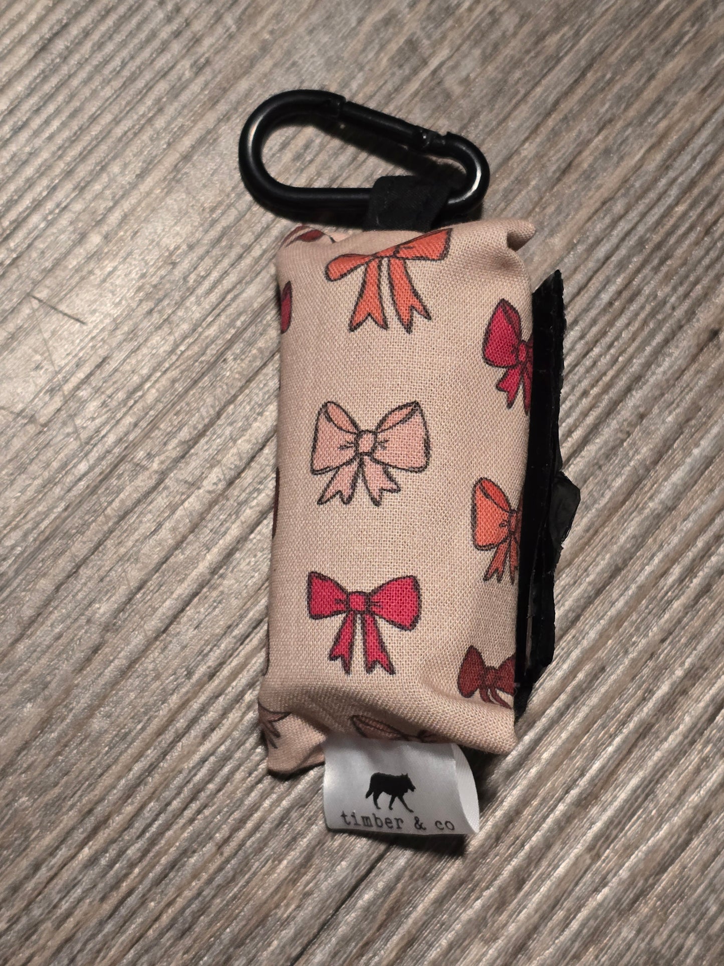 Pink Ribbon Poop Bag Holder