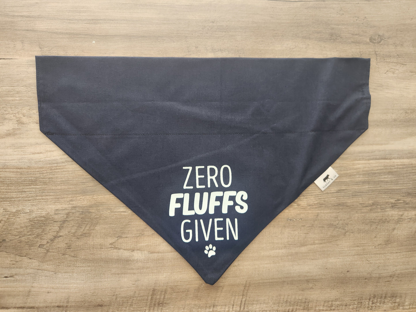 Zero Fluffs Given - Over the Collar Doggie Bandana