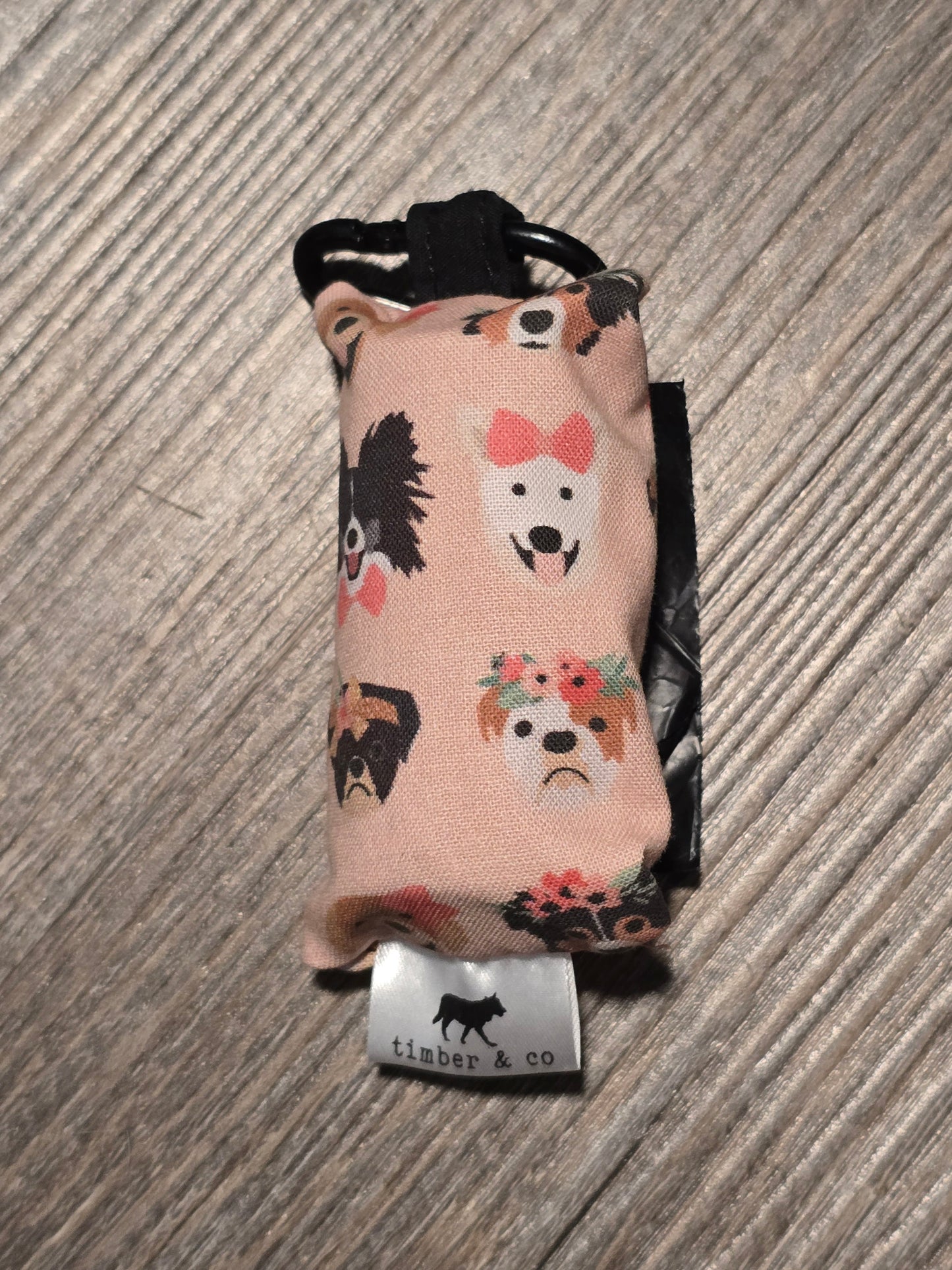 Floral Dogs Poop Bag Holder