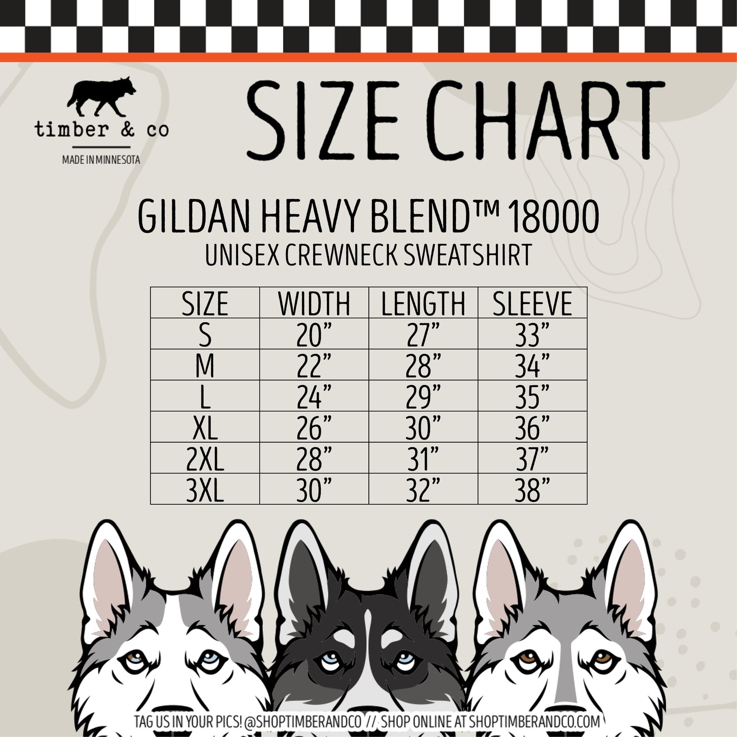 Dogs & Tattoos - Embroidered Crew