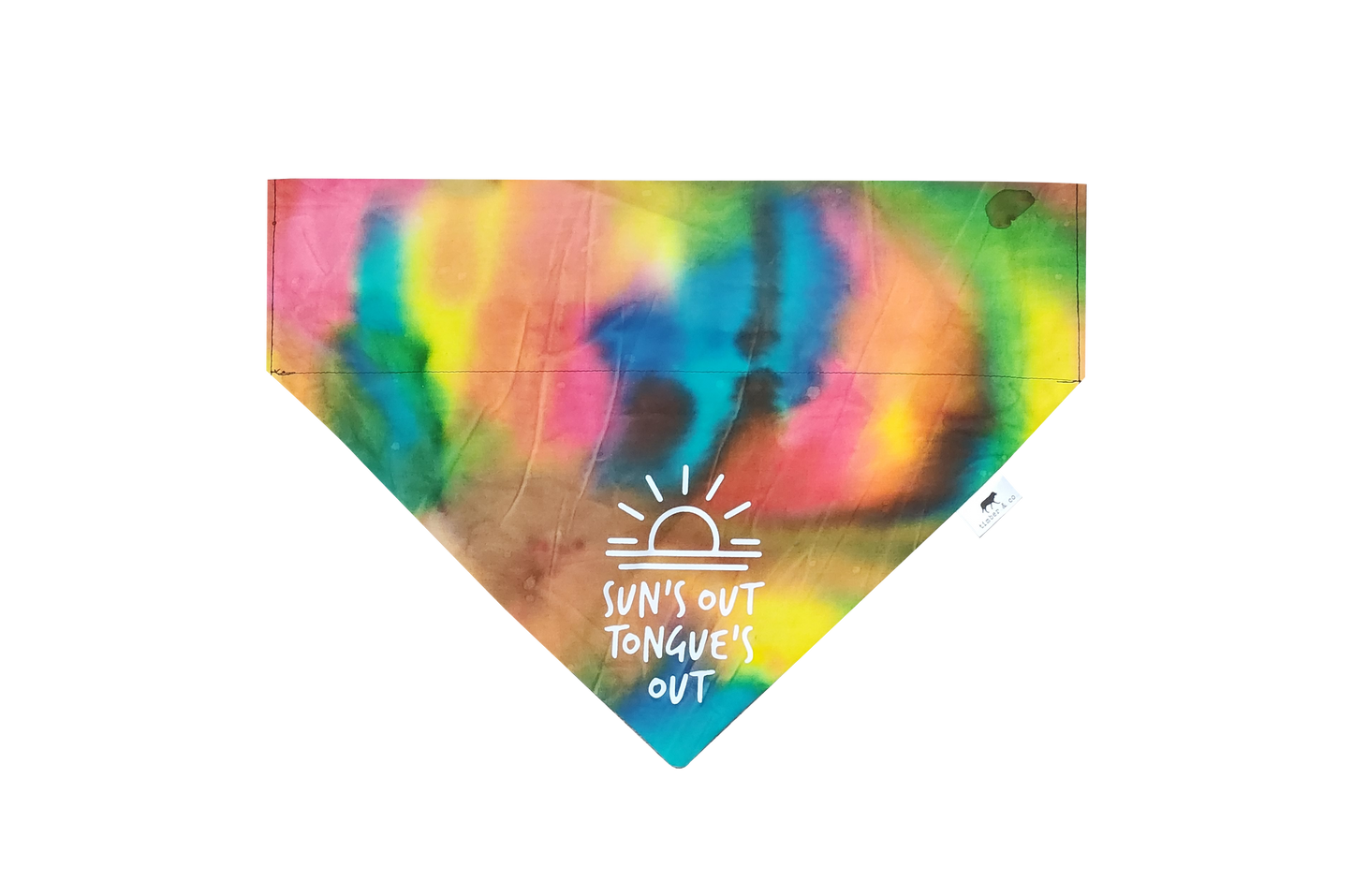 Sun's Out Tongue's Out - Over the Collar Doggie Bandana