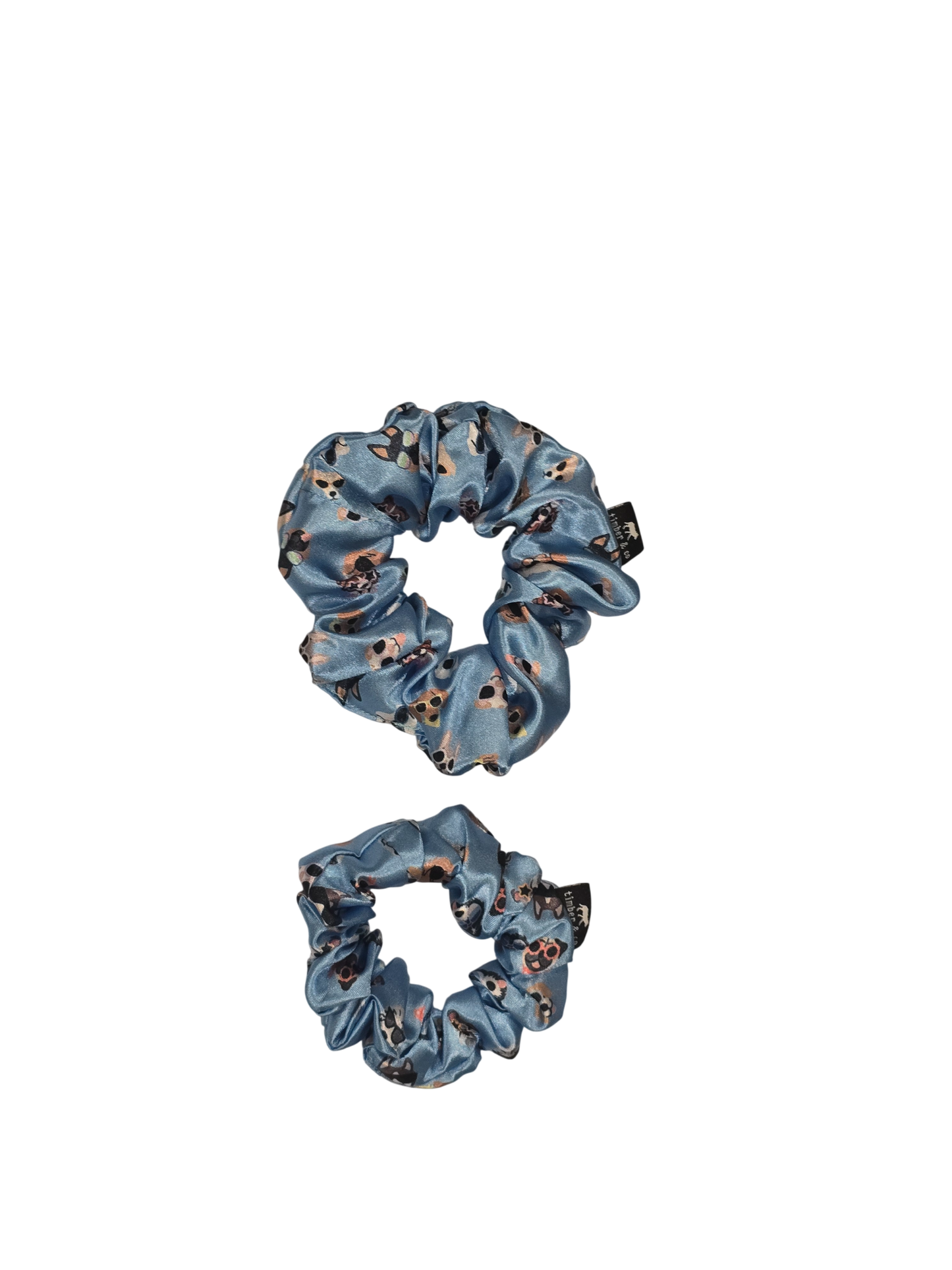 Dogs in Shades Satin Scrunchie