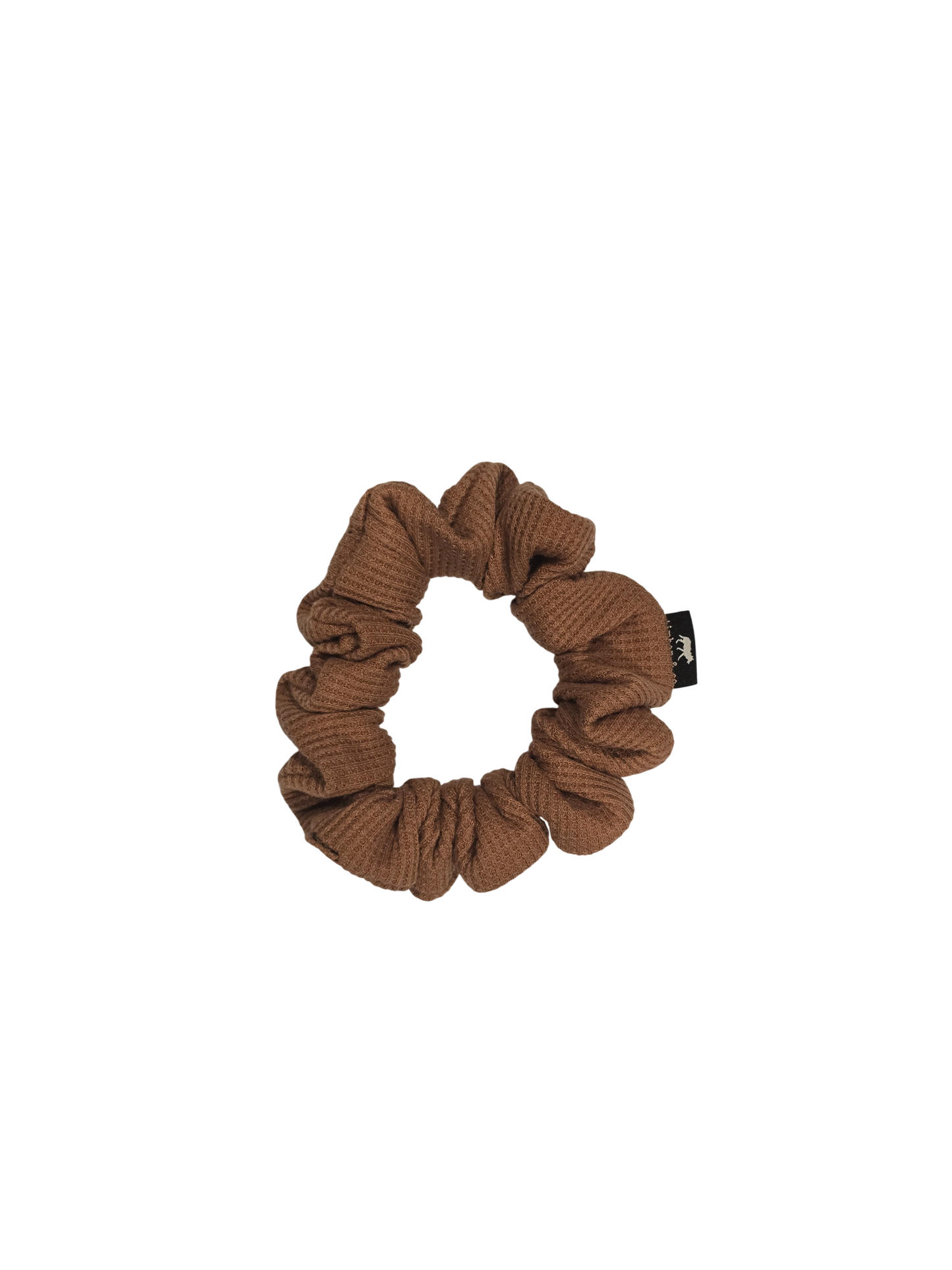 Chocolate Waffle Knit Scrunchie