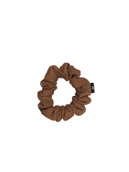 Chocolate Waffle Knit Scrunchie