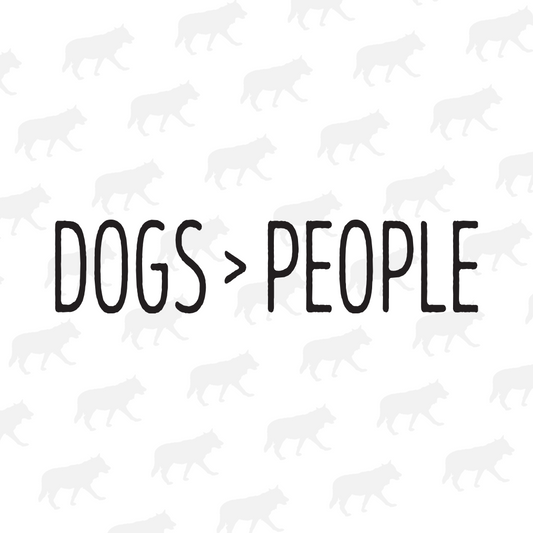 Dogs > People - Decal