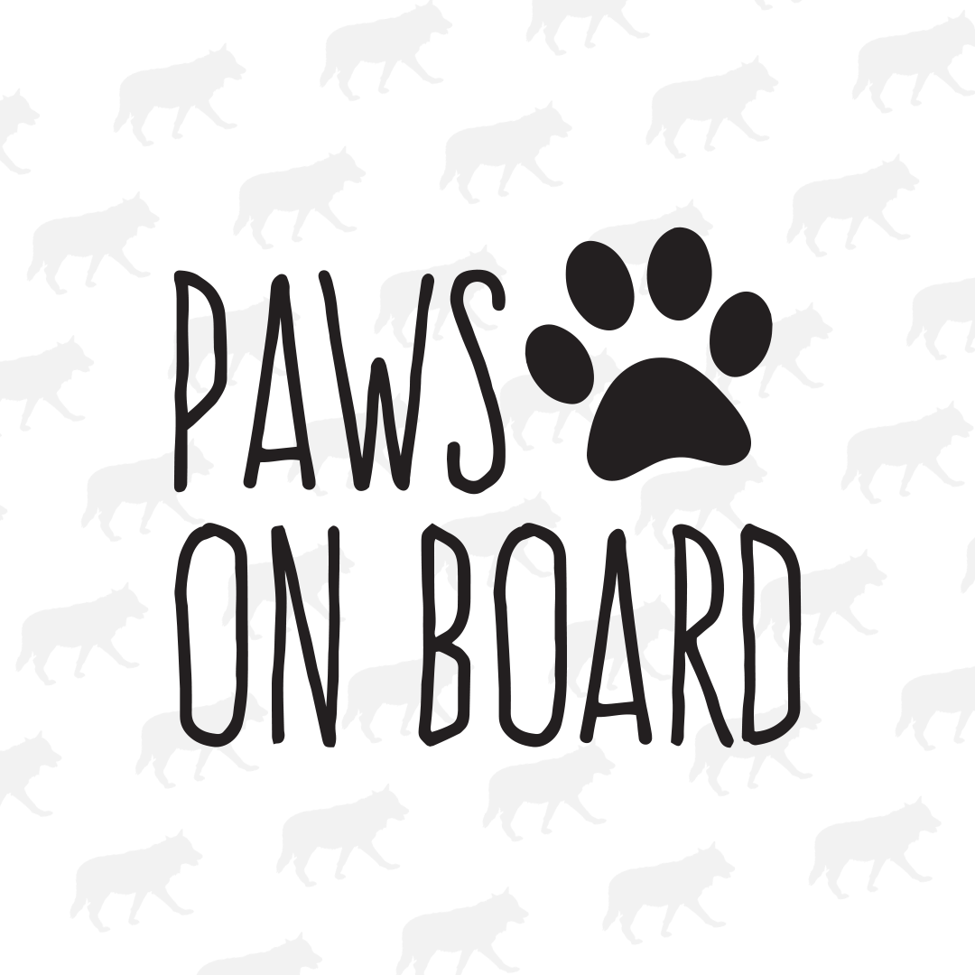 Paws on Board - Decal