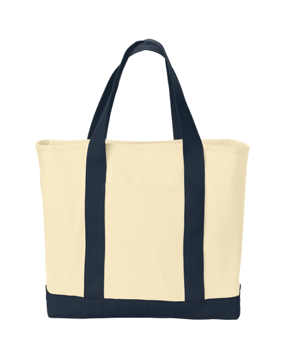 Ideal Twill Two-Tone Shopping Tote Custom Embroidered With Dog Breed Personalized Pet Lover Gift Bag