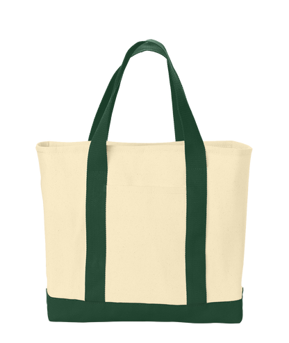 Ideal Twill Two-Tone Shopping Tote Custom Embroidered With Dog Breed Personalized Pet Lover Gift Bag