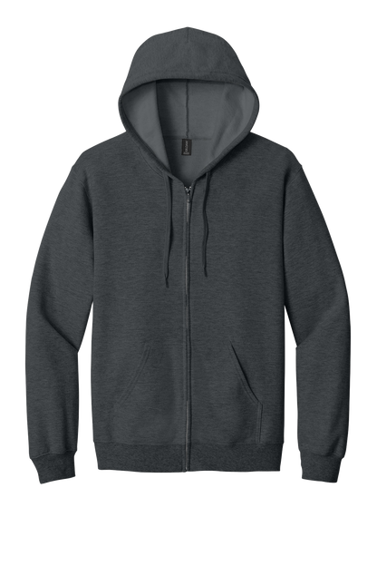 Gildan Softstyle Full-Zip Hoodie Custom Embroidered With Dog Breed Personalized Pet Lover Sweatshirt