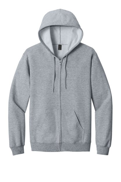 Gildan Softstyle Full-Zip Hoodie Custom Embroidered With Dog Breed Personalized Pet Lover Sweatshirt