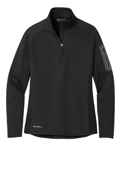 Custom Dog Embroidered Women’s Performance Fleece 1/2 Zip Pullover Personalized Pet Lover Sweatshirt