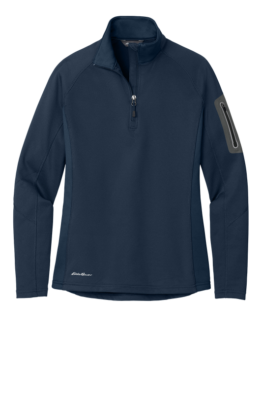 Custom Dog Embroidered Women’s Performance Fleece 1/2 Zip Pullover Personalized Pet Lover Sweatshirt