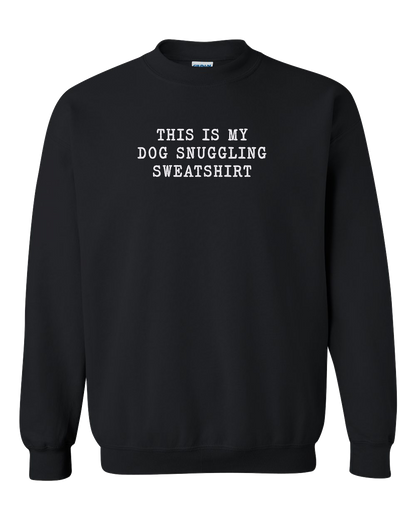 Dog Snuggling Embroidered Sweatshirt