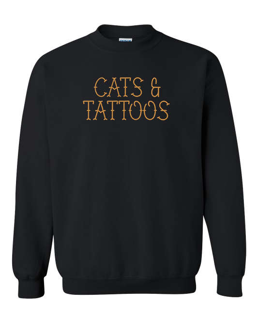 Cats & Tattoos - Embroidered Crew